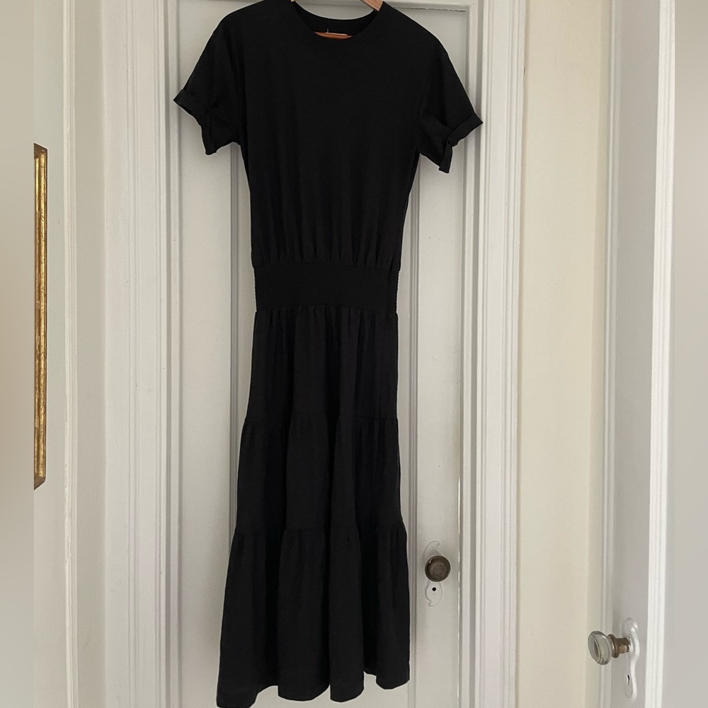 Black midi Nation LTD classic dress